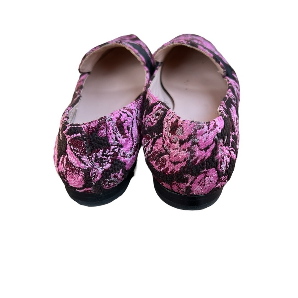 Kate Spade Corina Floral Brocade Loafers Pink Roses Size 6M - Picture 4 of 13